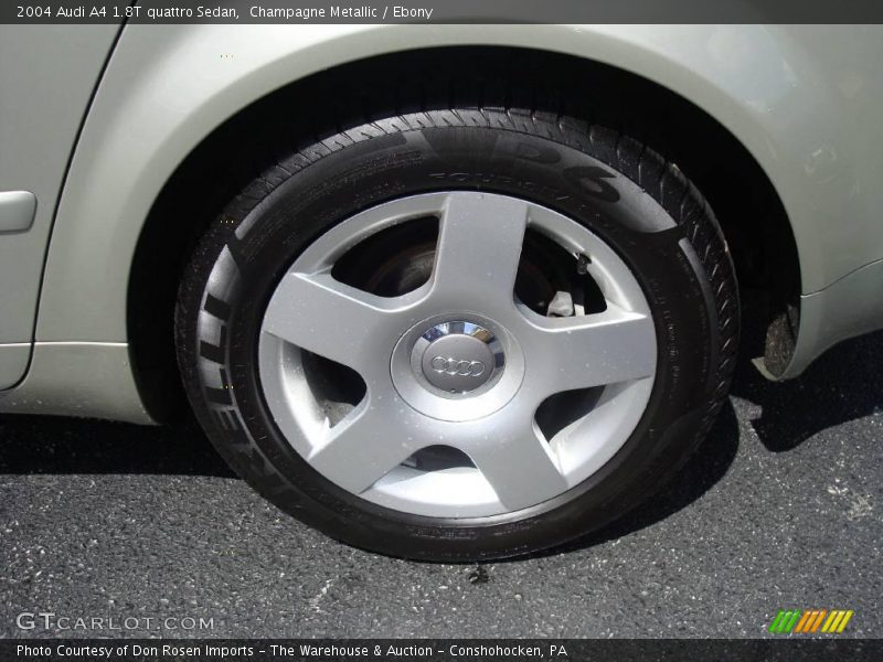 Champagne Metallic / Ebony 2004 Audi A4 1.8T quattro Sedan