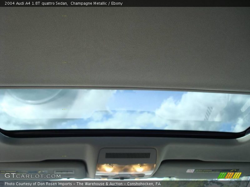 Champagne Metallic / Ebony 2004 Audi A4 1.8T quattro Sedan