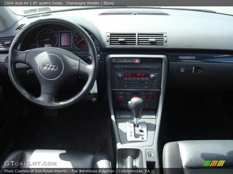 Champagne Metallic / Ebony 2004 Audi A4 1.8T quattro Sedan