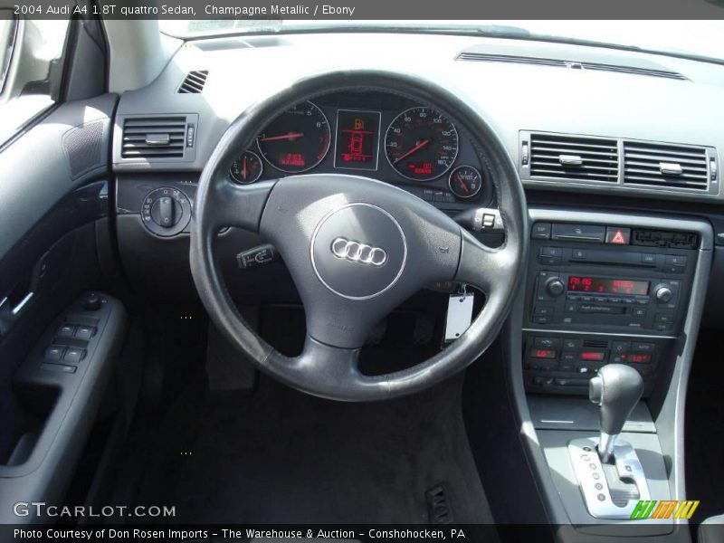 Champagne Metallic / Ebony 2004 Audi A4 1.8T quattro Sedan