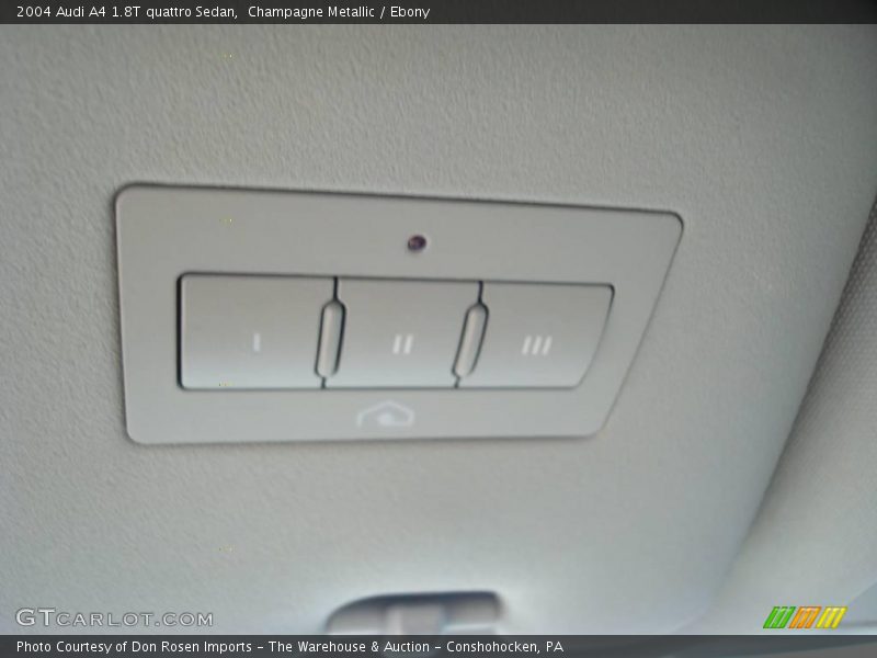 Champagne Metallic / Ebony 2004 Audi A4 1.8T quattro Sedan