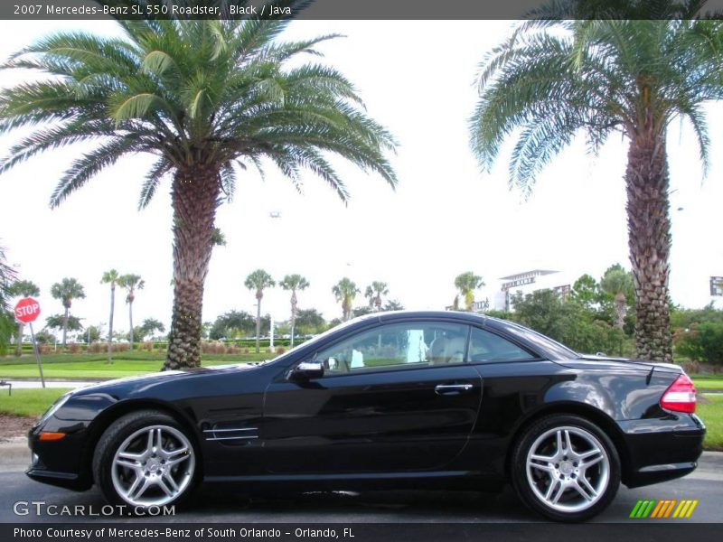 Black / Java 2007 Mercedes-Benz SL 550 Roadster