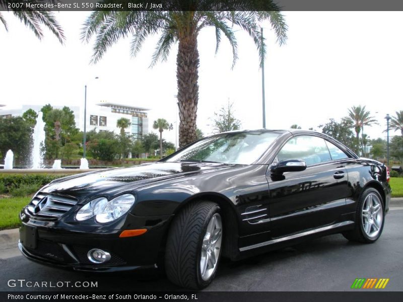 Black / Java 2007 Mercedes-Benz SL 550 Roadster