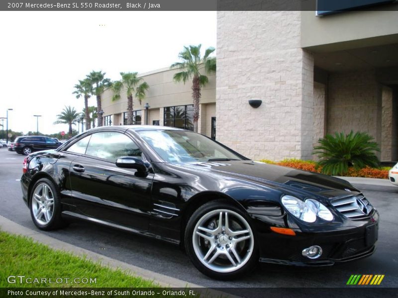 Black / Java 2007 Mercedes-Benz SL 550 Roadster