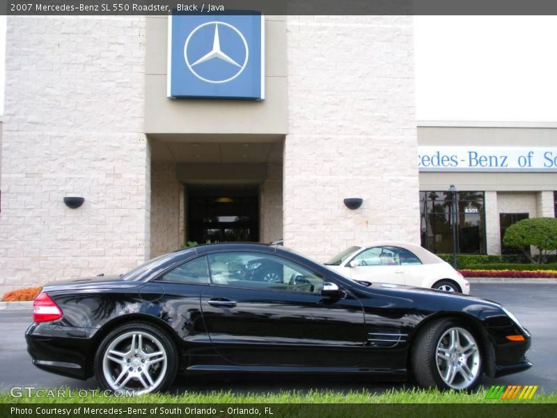 Black / Java 2007 Mercedes-Benz SL 550 Roadster