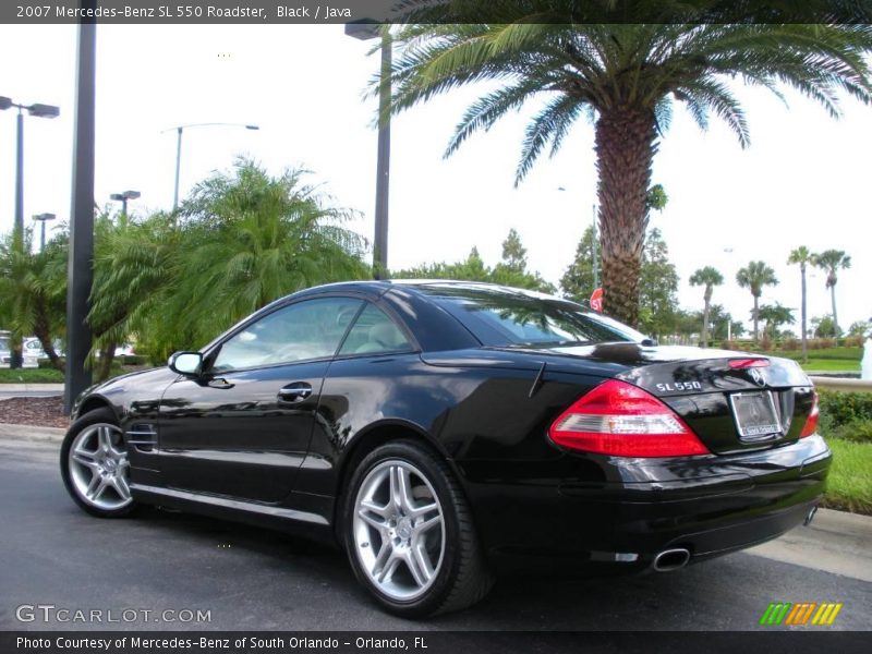 Black / Java 2007 Mercedes-Benz SL 550 Roadster