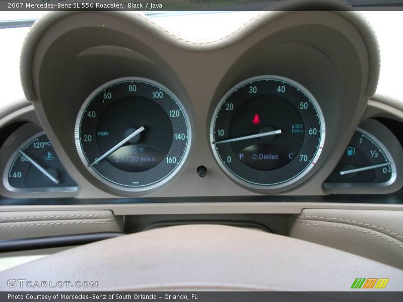 Black / Java 2007 Mercedes-Benz SL 550 Roadster