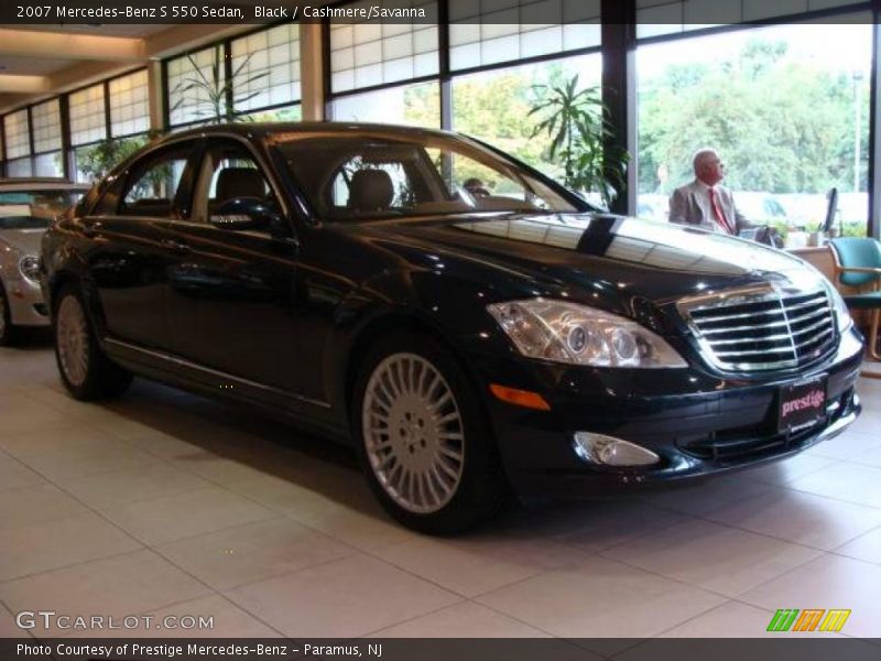 Black / Cashmere/Savanna 2007 Mercedes-Benz S 550 Sedan