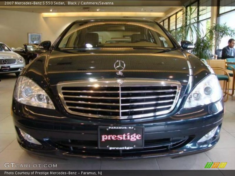 Black / Cashmere/Savanna 2007 Mercedes-Benz S 550 Sedan