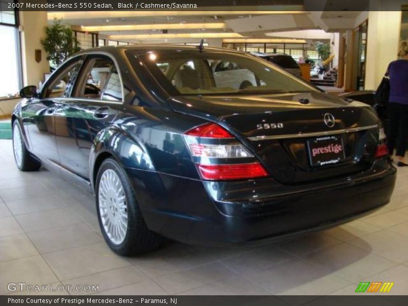 Black / Cashmere/Savanna 2007 Mercedes-Benz S 550 Sedan