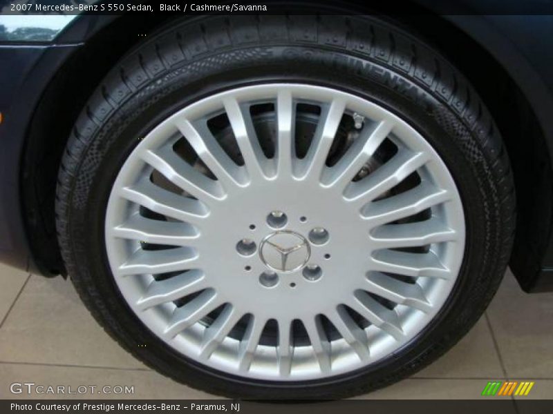 Black / Cashmere/Savanna 2007 Mercedes-Benz S 550 Sedan