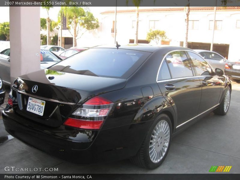 Black / Black 2007 Mercedes-Benz S 550 Sedan