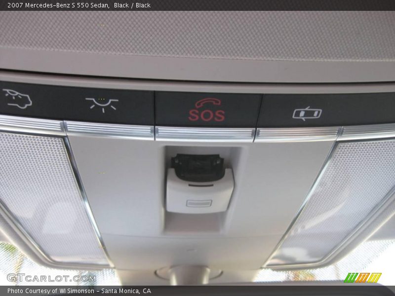 Black / Black 2007 Mercedes-Benz S 550 Sedan