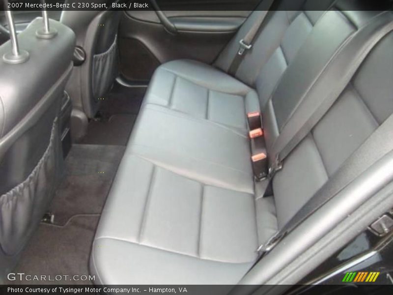 Black / Black 2007 Mercedes-Benz C 230 Sport
