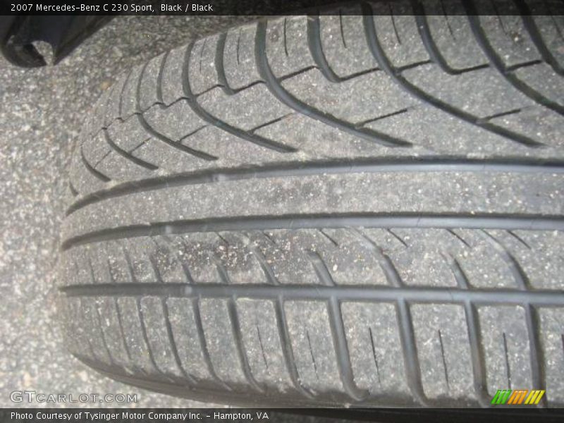 Black / Black 2007 Mercedes-Benz C 230 Sport