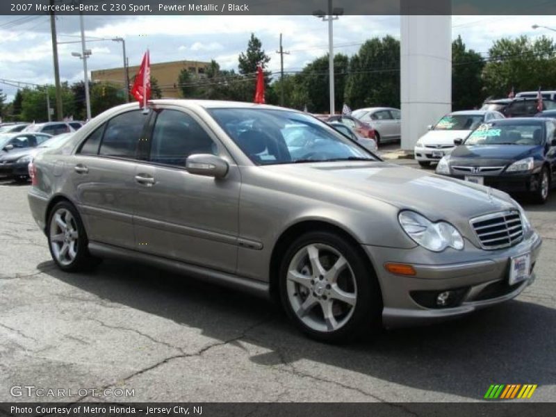 Pewter Metallic / Black 2007 Mercedes-Benz C 230 Sport