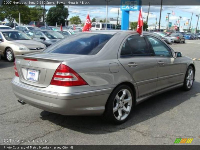 Pewter Metallic / Black 2007 Mercedes-Benz C 230 Sport