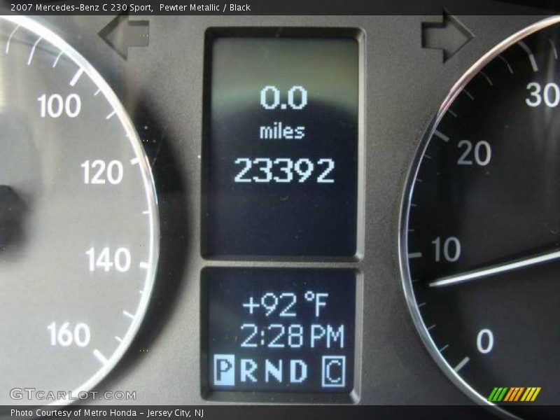 Pewter Metallic / Black 2007 Mercedes-Benz C 230 Sport