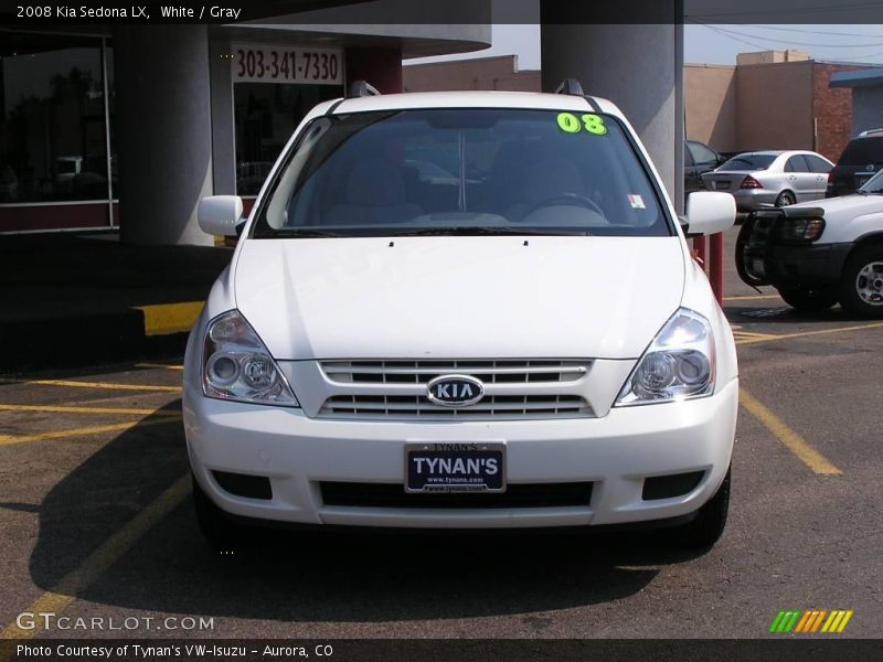 White / Gray 2008 Kia Sedona LX