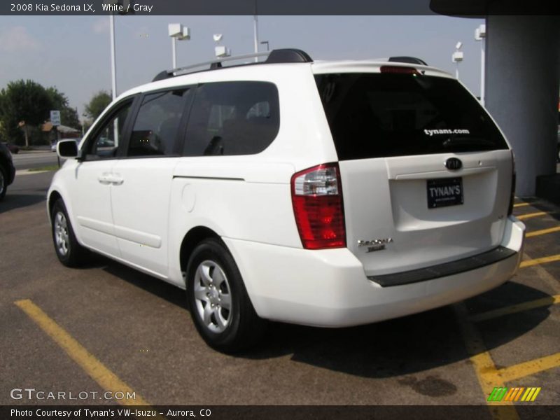 White / Gray 2008 Kia Sedona LX