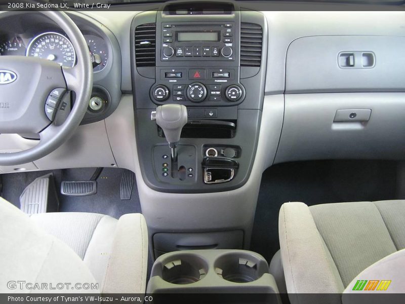 White / Gray 2008 Kia Sedona LX