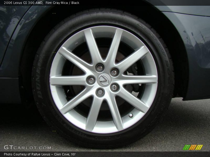 Flint Gray Mica / Black 2006 Lexus GS 300 AWD