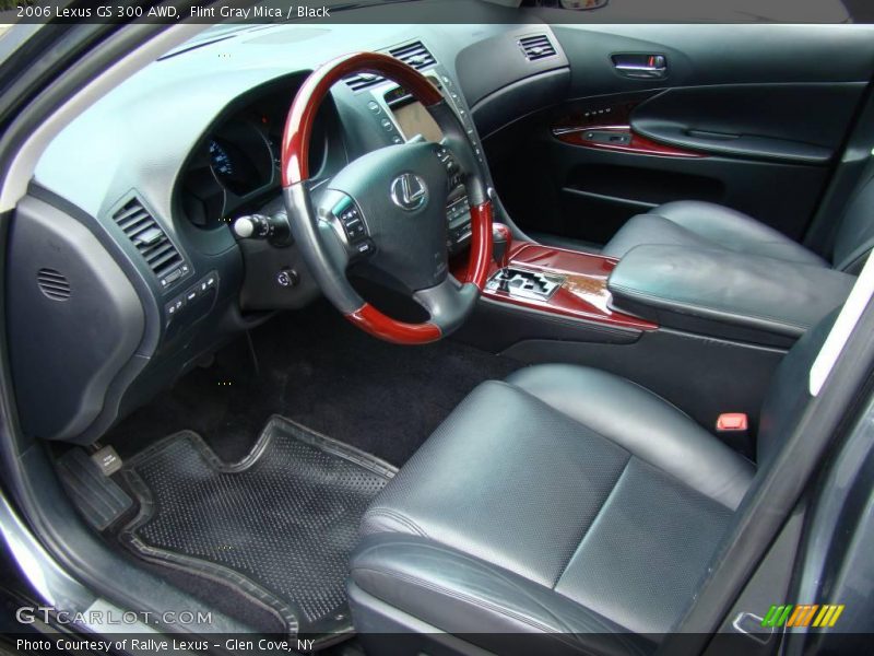 Flint Gray Mica / Black 2006 Lexus GS 300 AWD