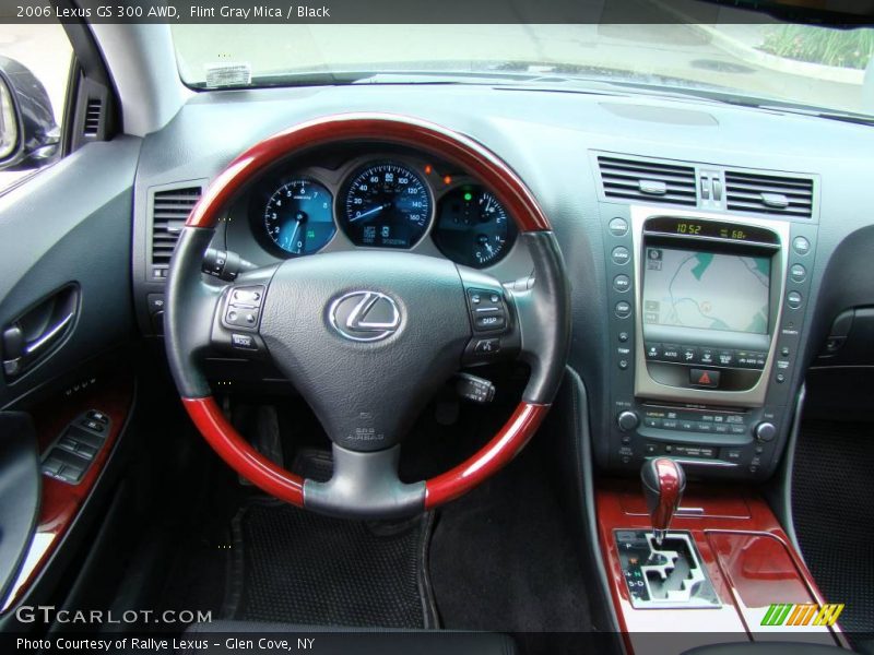 Flint Gray Mica / Black 2006 Lexus GS 300 AWD