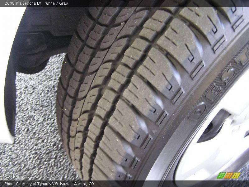 White / Gray 2008 Kia Sedona LX
