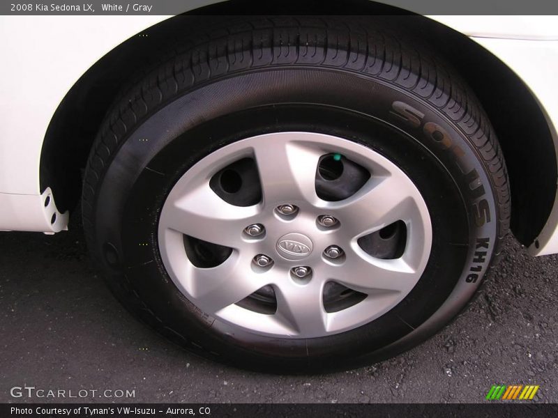 White / Gray 2008 Kia Sedona LX