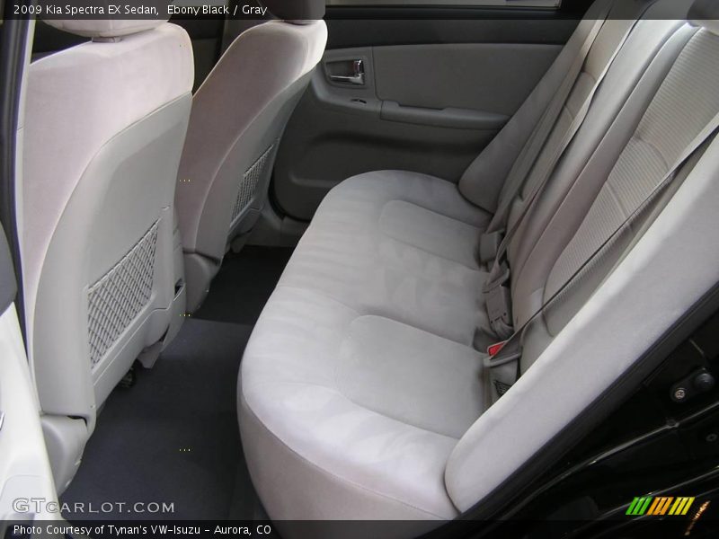 Ebony Black / Gray 2009 Kia Spectra EX Sedan
