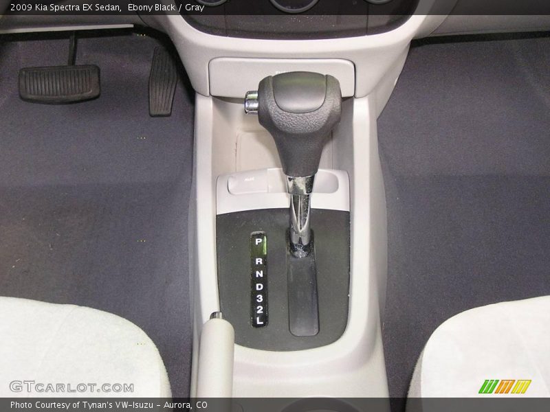 Ebony Black / Gray 2009 Kia Spectra EX Sedan