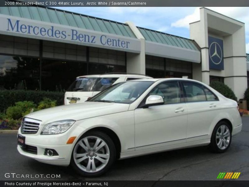 Arctic White / Savanna/Cashmere 2008 Mercedes-Benz C 300 4Matic Luxury