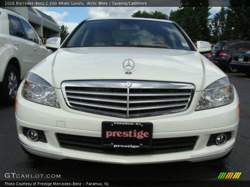 Arctic White / Savanna/Cashmere 2008 Mercedes-Benz C 300 4Matic Luxury