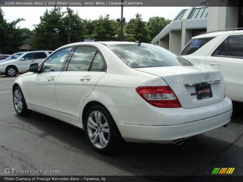 Arctic White / Savanna/Cashmere 2008 Mercedes-Benz C 300 4Matic Luxury