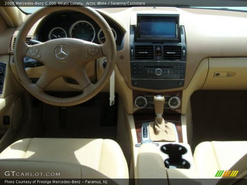 Arctic White / Savanna/Cashmere 2008 Mercedes-Benz C 300 4Matic Luxury