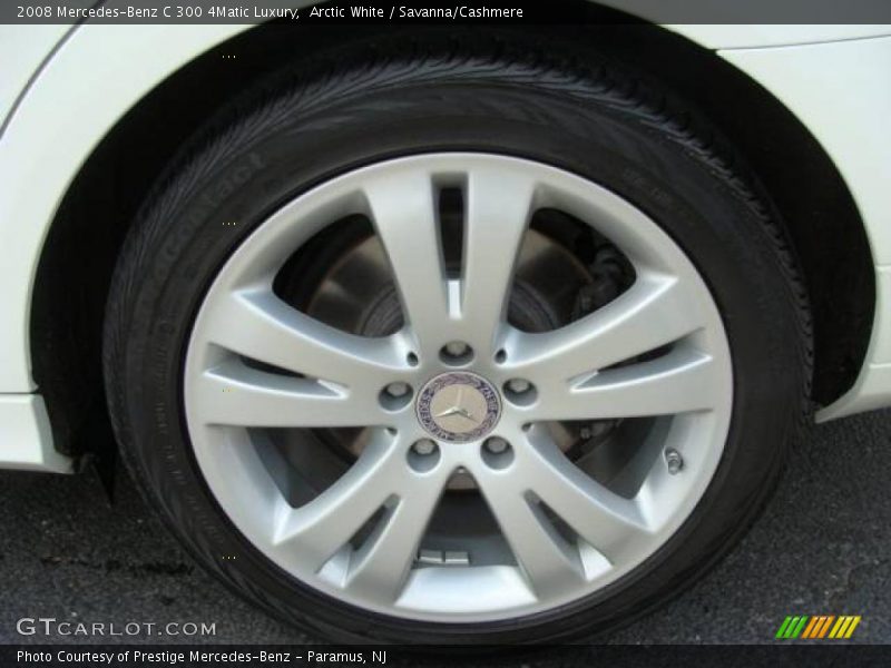 Arctic White / Savanna/Cashmere 2008 Mercedes-Benz C 300 4Matic Luxury