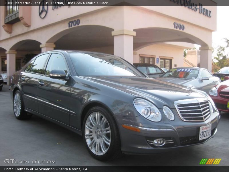 Flint Grey Metallic / Black 2008 Mercedes-Benz E 350 Sedan