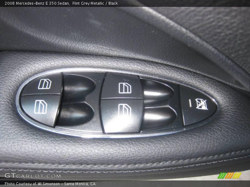 Flint Grey Metallic / Black 2008 Mercedes-Benz E 350 Sedan