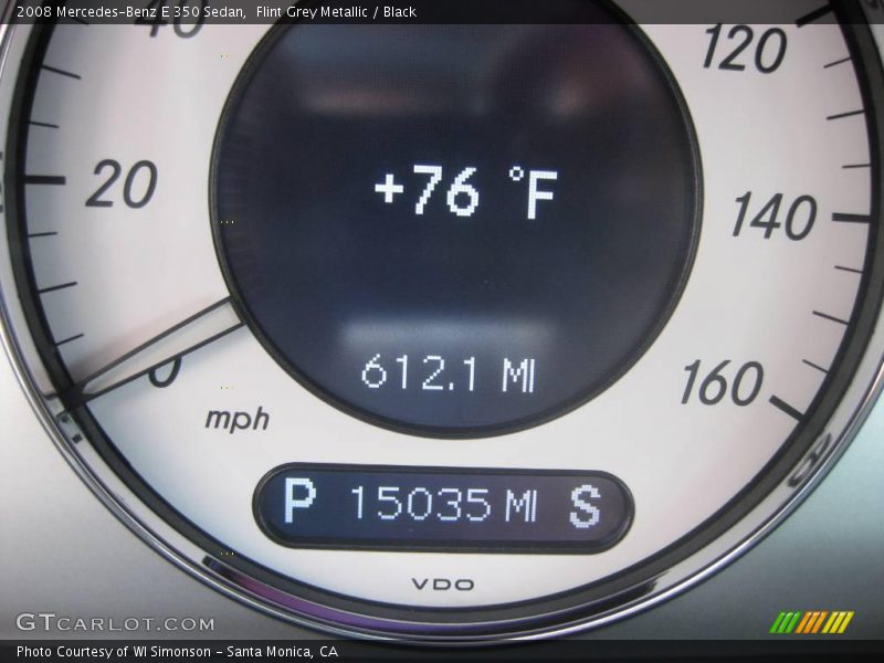 Flint Grey Metallic / Black 2008 Mercedes-Benz E 350 Sedan