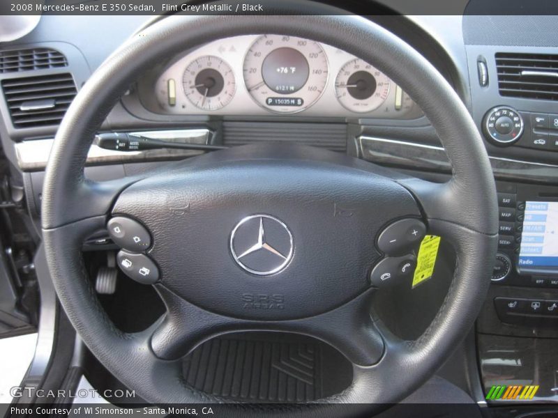 Flint Grey Metallic / Black 2008 Mercedes-Benz E 350 Sedan