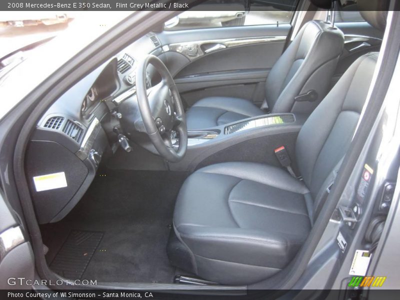 Flint Grey Metallic / Black 2008 Mercedes-Benz E 350 Sedan