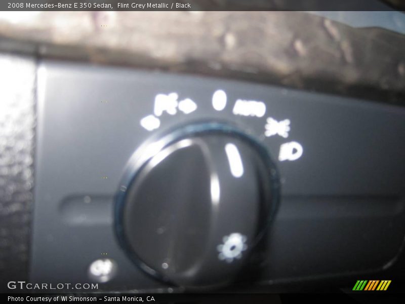 Flint Grey Metallic / Black 2008 Mercedes-Benz E 350 Sedan