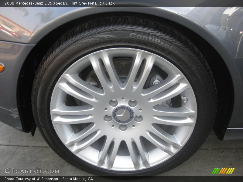 Flint Grey Metallic / Black 2008 Mercedes-Benz E 350 Sedan