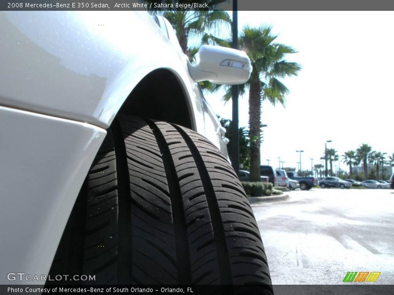 Arctic White / Sahara Beige/Black 2008 Mercedes-Benz E 350 Sedan