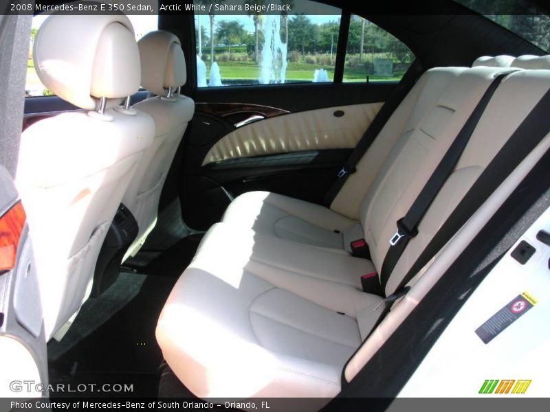 Arctic White / Sahara Beige/Black 2008 Mercedes-Benz E 350 Sedan