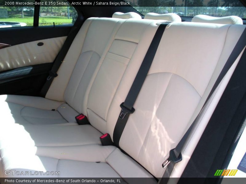 Arctic White / Sahara Beige/Black 2008 Mercedes-Benz E 350 Sedan