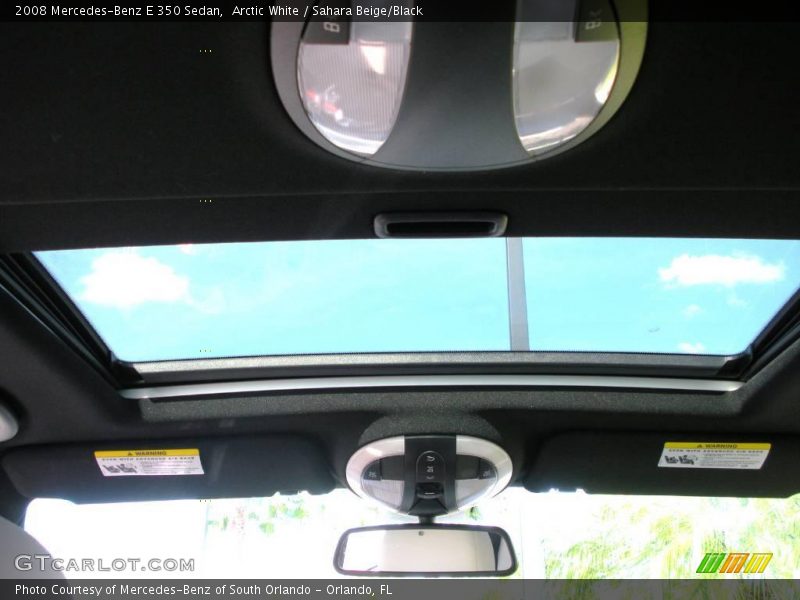 Arctic White / Sahara Beige/Black 2008 Mercedes-Benz E 350 Sedan