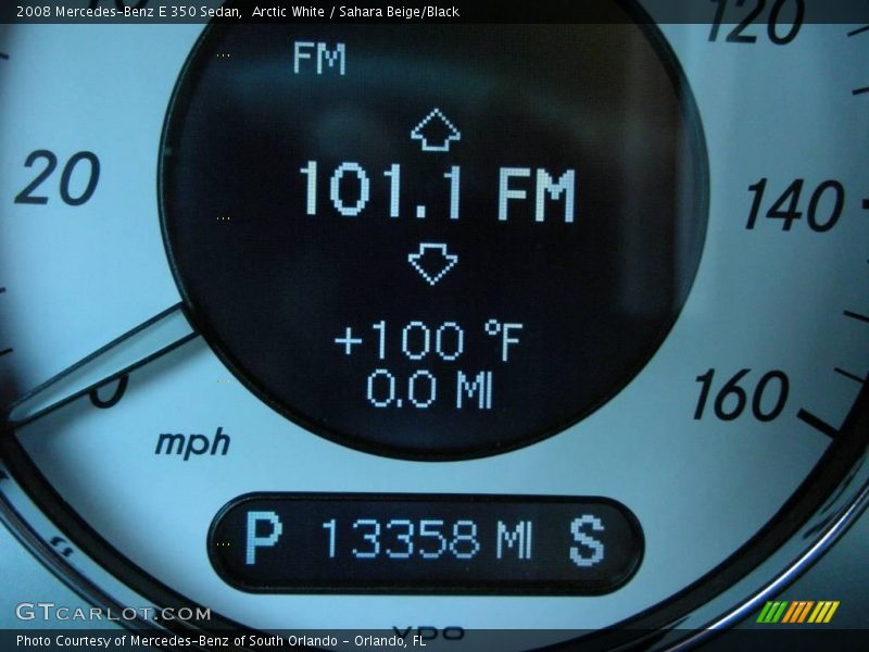 Arctic White / Sahara Beige/Black 2008 Mercedes-Benz E 350 Sedan