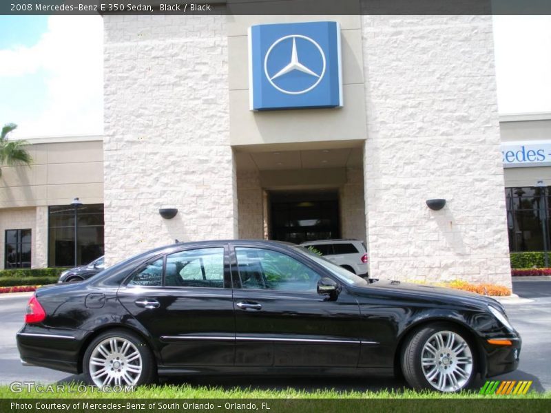 Black / Black 2008 Mercedes-Benz E 350 Sedan